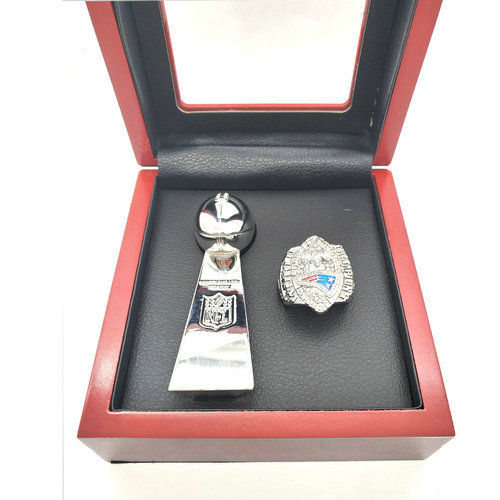 New England Patriots 2004 NFL one ring + one trophy set