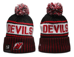 New Jersey Devils NHL Knit Beanie Hats YP
