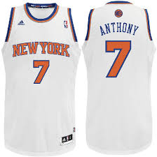 Nike New York Knicks #7 Carmelo Anthony White NBA jersey