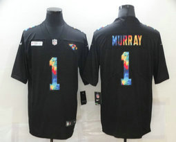 Nike Arizona Cardinals #1 Kyler Murray 2020 Black Rainbow Authentic Stitched NFL Jersey