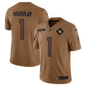 Nike Arizona Cardinals #1 Kyler Murray 2023 Brown Salute To Service Authentic Stitched NFL Jersey