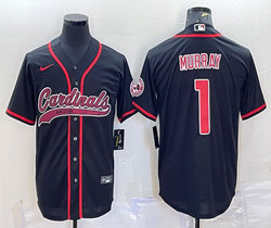 Nike Arizona Cardinals #1 Kyler Murray Black Joint Authentic Stitched baseball jersey