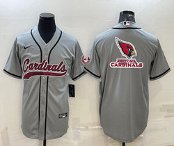 Nike Arizona Cardinals Blank Gray Joint Big Logo Adults Authentic Stitched baseball jersey