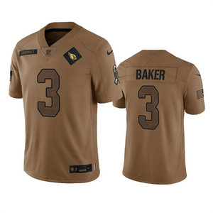 Nike Arizona Cardinals #3 Budda Baker 2023 Brown Salute To Service Authentic Stitched NFL Jersey