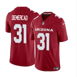 Nike Arizona Cardinals #31 Emari Demercado Red 2023 F.U.S.E. Authentic Stitched NFL Jersey