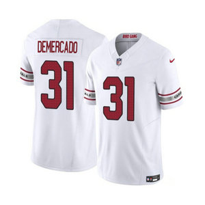 Nike Arizona Cardinals #31 Emari Demercado White 2023 F.U.S.E. Authentic Stitched NFL Jersey