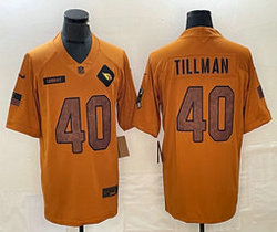 Nike Arizona Cardinals #40 Pat Tillman 2023 Brown Salute To Service Authentic Stitched NFL Jersey