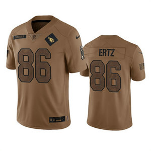Nike Arizona Cardinals #86 Zach Ertz 2023 Brown Salute To Service Authentic Stitched NFL Jersey