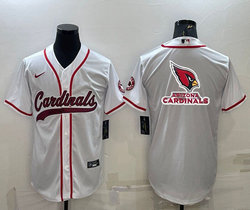Nike Arizona Cardinals Blank White Joint adults Big Logo Authentic Stitched baseball jersey