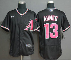 Nike Arizona Diamondbacks #13 Nick Ahmed Black Flex Base Authentic Stitched Baseball jersey
