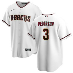 Nike Arizona Diamondbacks #3 Joc Pederson White Game Authentic Stitched MLB Jersey