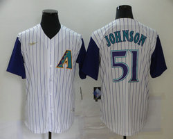 Nike Arizona Diamondbacks #51 Randy Johnson Cooperstown Collection Authentic Stitched Baseball jersey