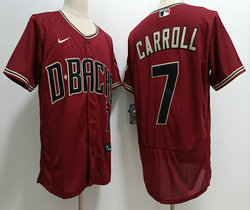 Nike Arizona Diamondbacks #7 Corbin Carroll Crimson FlexBase Authentic Stitched MLB Jersey