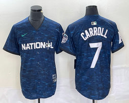 Nike Arizona Diamondbacks #7 Corbin Carroll Royal 2023 All-Star Cool Base Stitched Jersey