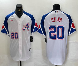Nike Atlanta Braves #20 Marcell Ozuna white 2023 City Authentic Stitched MLB Jersey