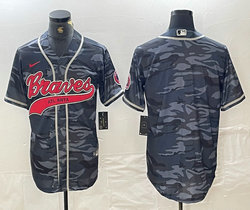 Nike Atlanta Braves Blank Camo Joint Authentic Stitched baseball jersey