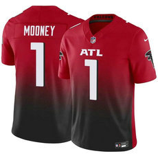 Nike Atlanta Falcons #1 Darnell Mooney Red 2024 F.U.S.E. Authentic Stitched NFL Jersey