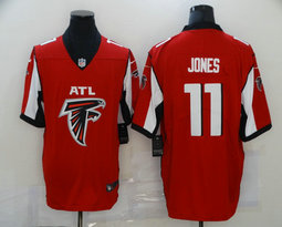 Nike Atlanta Falcons #11 Julio Jones Red With team logo Vapor Untouchable Authentic Stitched NFL Jersey