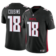 Nike Atlanta Falcons #18 Kirk Cousins Black 2023 F.U.S.E. Stitched Football Jersey