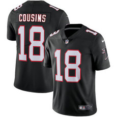 Nike Atlanta Falcons #18 Kirk Cousins Black Vapor Untouchable Stitched Football Jersey