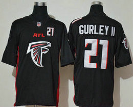 Nike Atlanta Falcons #21 Todd Gurley II Black With team logo Vapor Untouchable Authentic Stitched NFL Jersey
