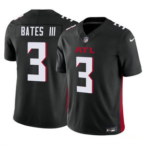 Nike Atlanta Falcons #3 Jessie Bates III Black 2023 F.U.S.E Authentic Stitched NFL Jersey