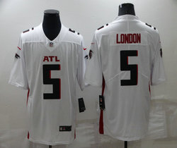 Nike Atlanta Falcons #5 Drake London White Vapor Untouchable Authentic Stitched NFL Jersey