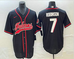Nike Atlanta Falcons #7 Bijan Robinson Black Joint Authentic Stitched baseball jersey