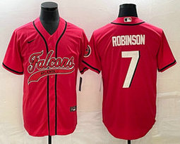 Nike Atlanta Falcons #7 Bijan Robinson Red Joint Authentic Stitched baseball jersey