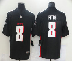 Nike Atlanta Falcons #8 Kyle Pitts 2021 NFL Draft Black Vapor Untouchable Authentic Stitched NFL Jersey