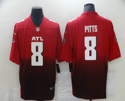 Nike Atlanta Falcons #8 Kyle Pitts 2021 NFL Draft Red Vapor Untouchable Authentic Stitched NFL Jersey