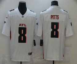 Nike Atlanta Falcons #8 Kyle Pitts 2021 NFL Draft White Vapor Untouchable Authentic Stitched NFL Jersey