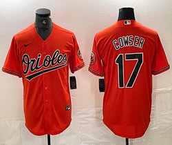 Nike Baltimore Orioles #17 Colton Cowser Orange Game Authentic Stitched MLB Jersey