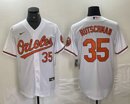 Nike Baltimore Orioles #35 Adley Rutschman White Game Authentic stitched MLB jersey