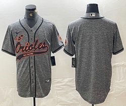 Nike Baltimore Orioles Blank Hemp grey Joint Authentic Stitched baseball jersey
