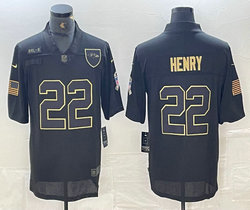 Nike Baltimore Ravens #22 Derrick Henry 2020 salute to service Authentic Stitched NFL Jersey