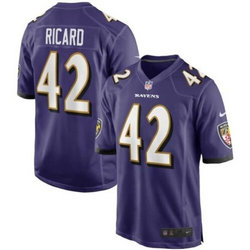 Nike Baltimore Ravens #42 Patrick Ricard Purple Vapor Untouchable Authentic Stitched NFL Jersey