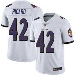 Nike Baltimore Ravens #42 Patrick Ricard White Vapor Untouchable Authentic Stitched NFL Jersey