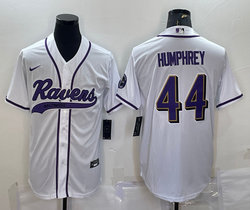 Nike Baltimore Ravens #44 Marlon Humphrey White Joint Authentic Stitched baseball jersey