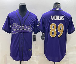 Nike Baltimore Ravens #89 Mark Andrews Purple Joint Authentic Stitched baseball jersey