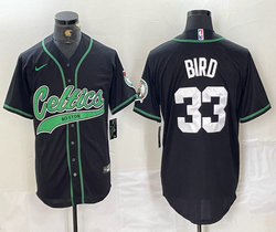 Nike Boston Celtics #33 Larry Bird Black Joint Authentic Stitched baseball jerseys
