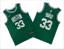 Nike Boston Celtics #33 Larry Bird Green Authentic Stitched NBA jerseys