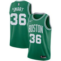 Nike Boston Celtics #36 Marcus Smart Green Game Authentic Stitched NBA jersey