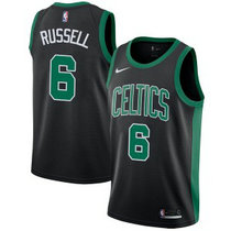Nike Boston Celtics #6 Bill Russell Black Game Authentic Stitched NBA jersey