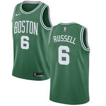 Nike Boston Celtics #6 Bill Russell Green Game Authentic Stitched NBA jersey