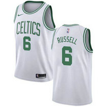 Nike Boston Celtics #6 Bill Russell White Game Authentic Stitched NBA jersey