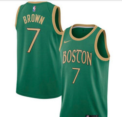 Nike Boston Celtics #7 Jaylen Brown Green 2019-20 City Authentic Stitched NBA Jersey