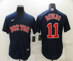 Nike Boston Red Sox #11 Rafael Devers Navy Blue Game Authentic stitched MLB jersey