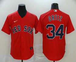 Nike Boston Red Sox #34 David Ortiz Red Game Authentic Stitched MLB Jersey