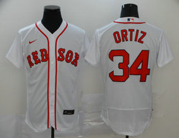 Nike Boston Red Sox #34 David Ortiz White Flexbase Authentic stitched MLB jersey